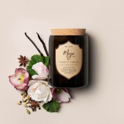 Candle | Reclaimed Champagne Bottle | Thirty Three | Luxe Edition